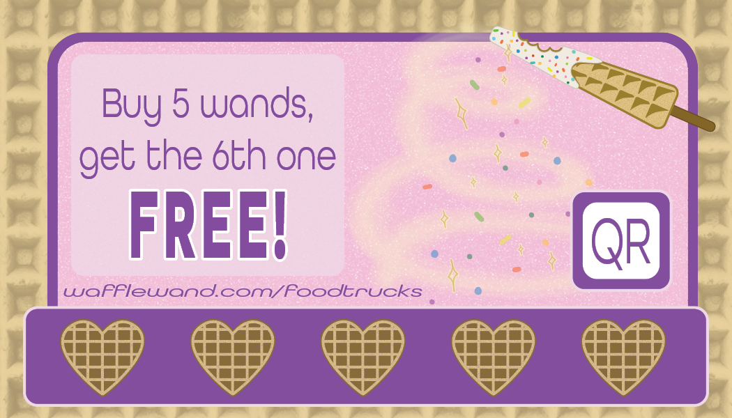 Waffle Wand loyalty card back